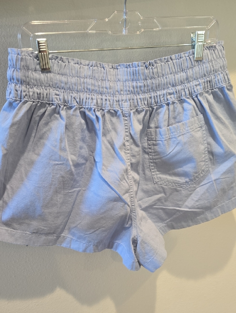 Aerie Light Blue Smocked Waist Shorts, NWT, Large - Picture 10 of 10
